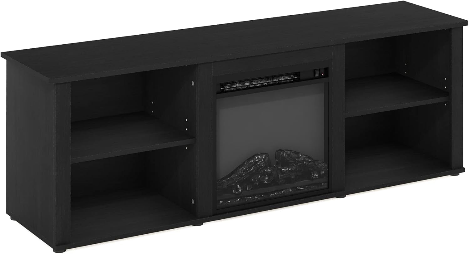 Classic 70 Inch TV Stand with Fireplace, Americano-4