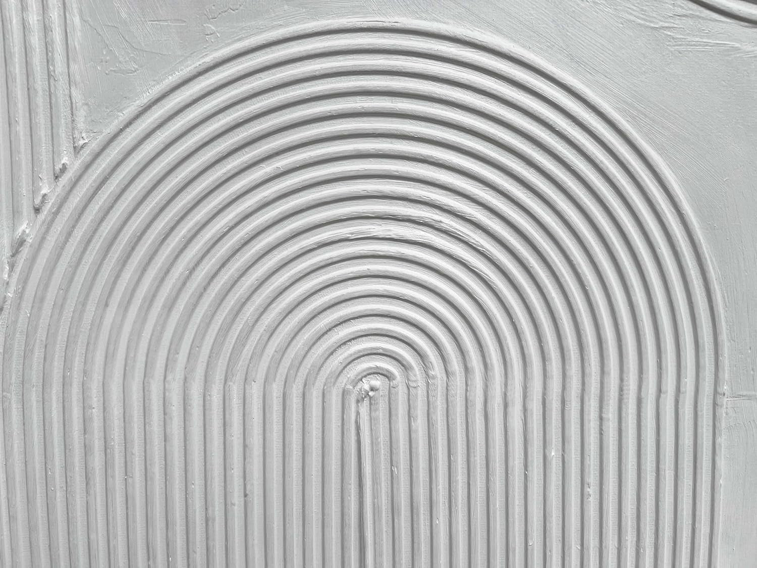 White Textured Abstract Minimalist Wall Art 24x36 Inches-1