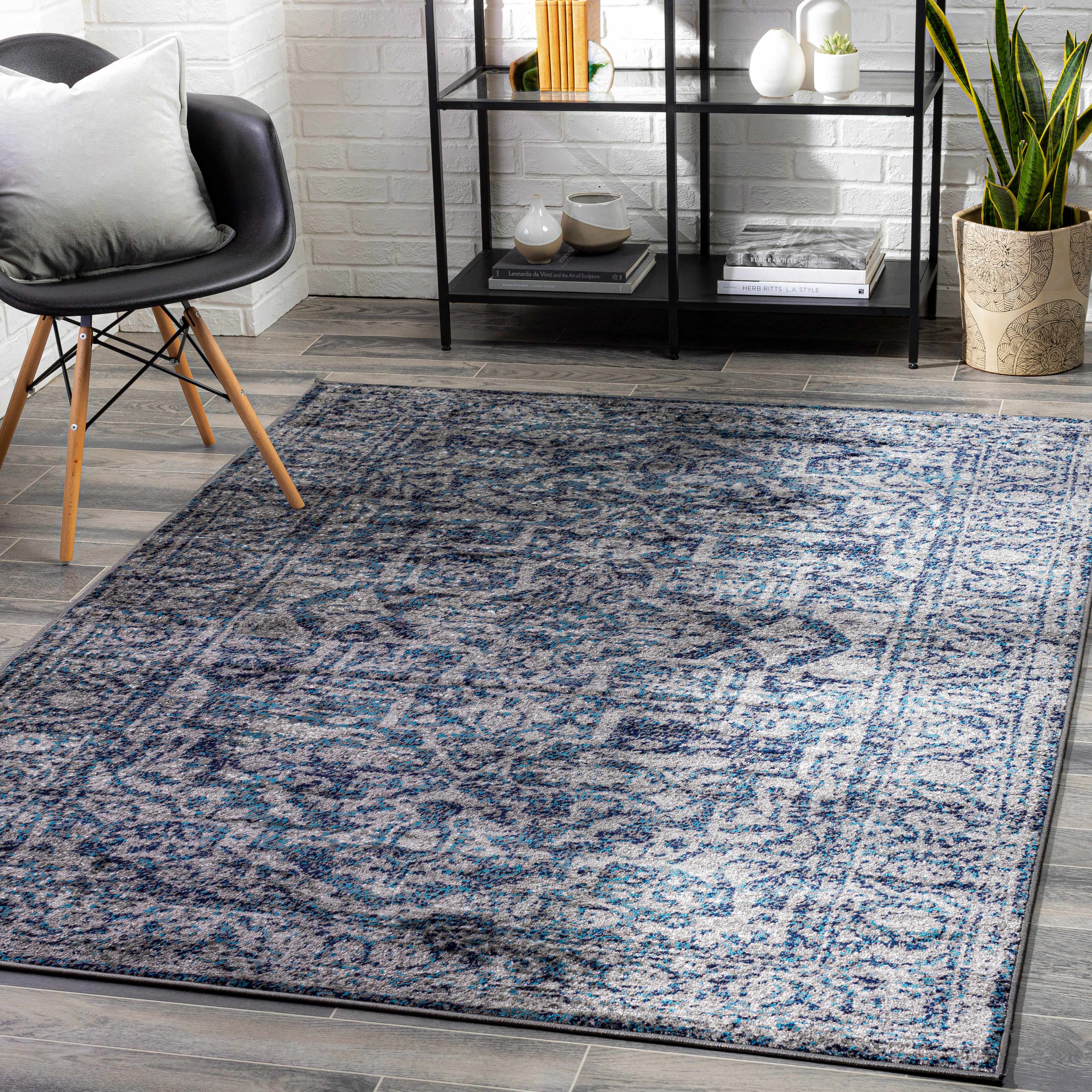 Costigan Traditional Navy Rug