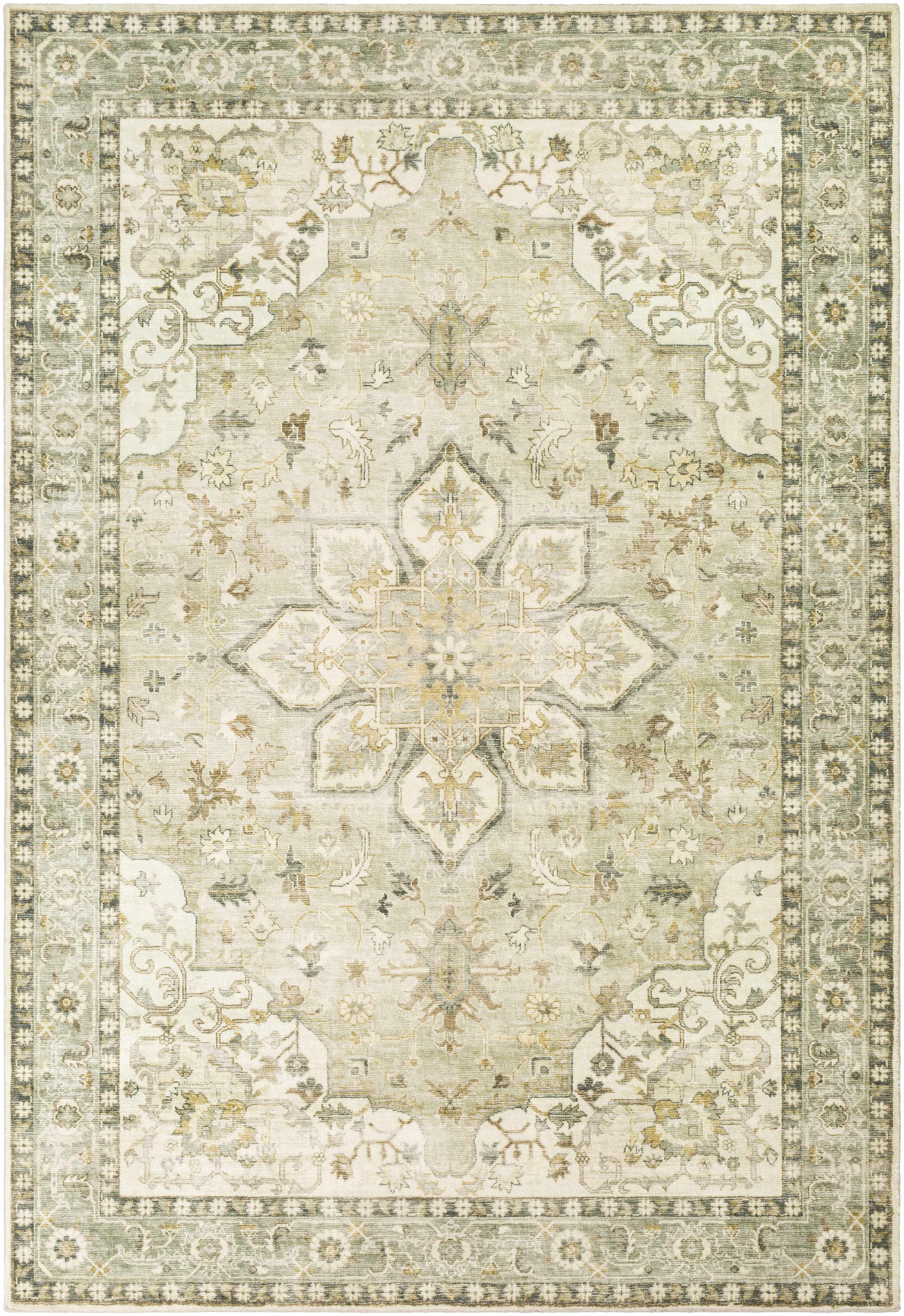 Crondall Sage Traditional Area Rug