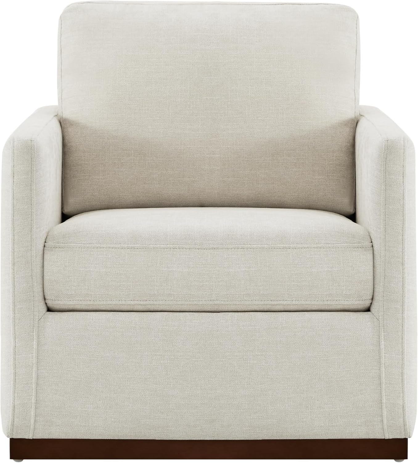Swivel Linen Accent Upholstered Armchair Mid Century Modern-3
