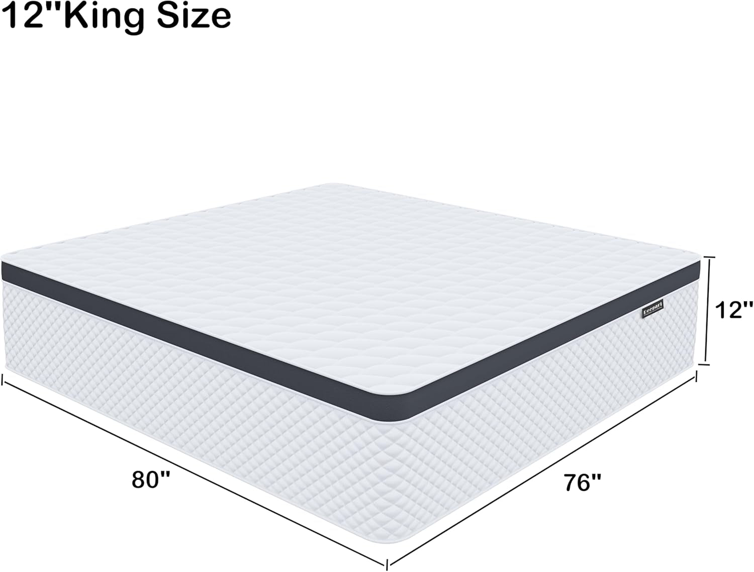 12 Inch King Size Gel Memory Foam Mattress Comfort-1