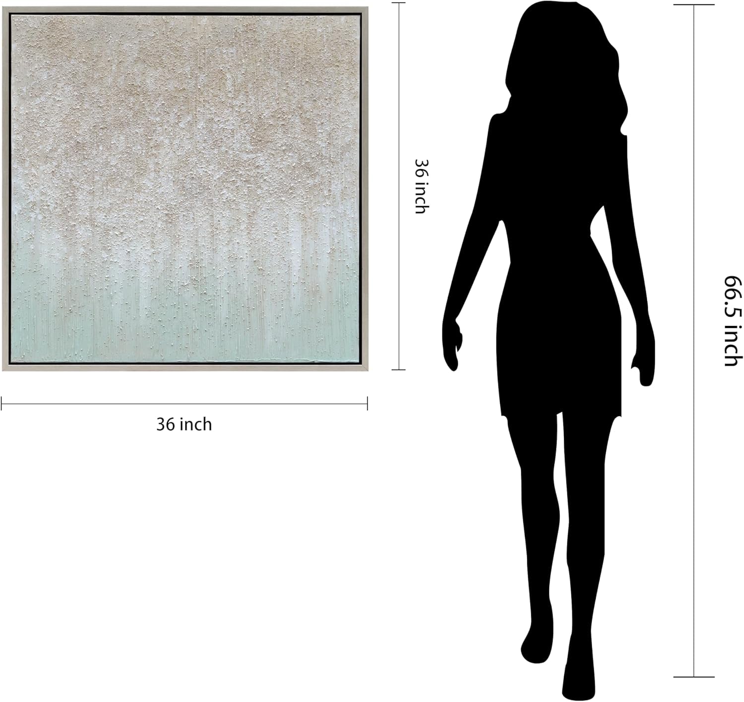 Large Textured 36x36 Abstract Hand Painted Wall Art-2