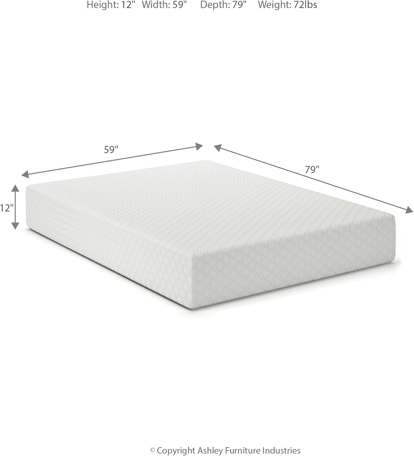 Queen Size 12 Inch Gel Memory Foam Mattress Comfort-1