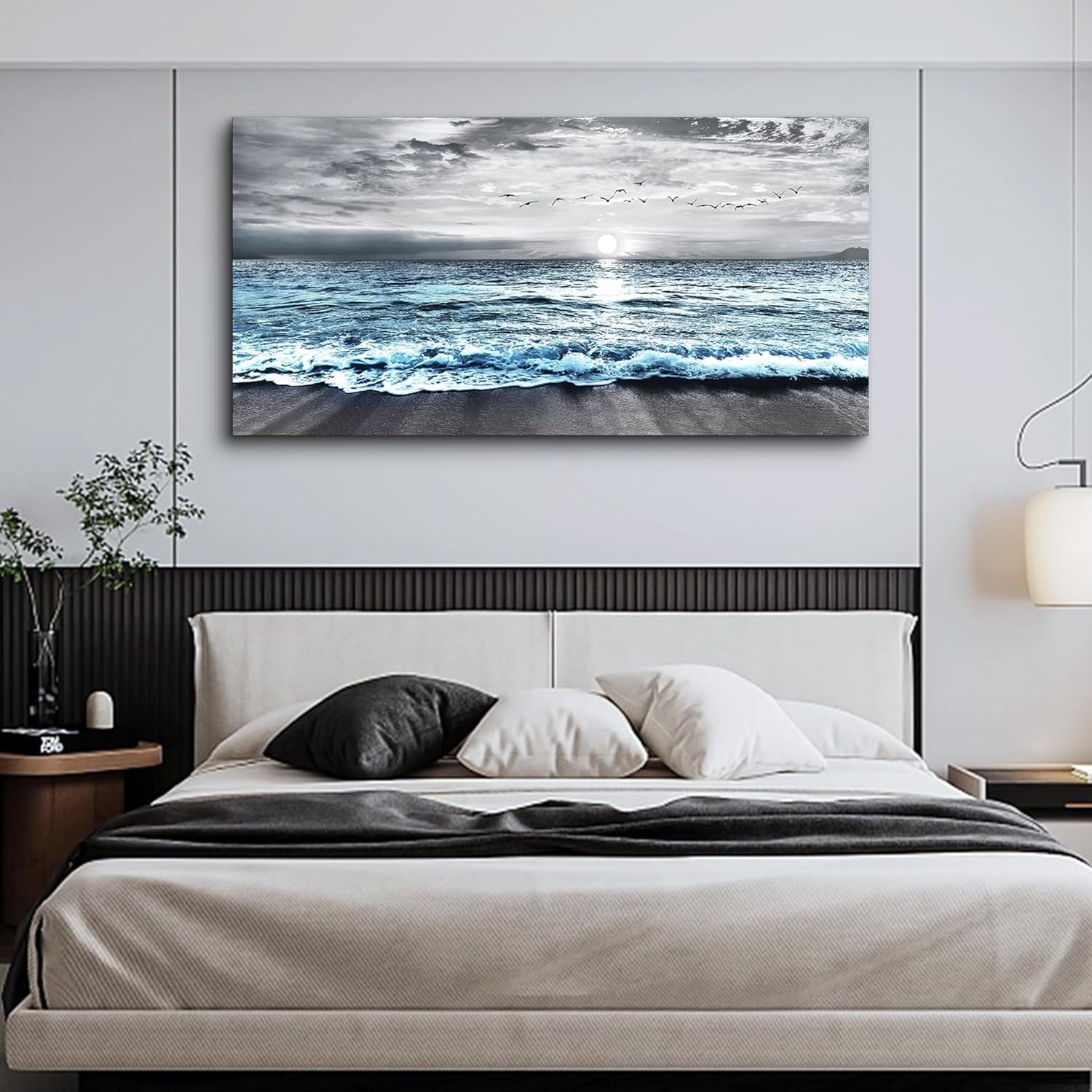 Black And White High Definition Giclee Canvas Wall Art 20x40 Inch-4