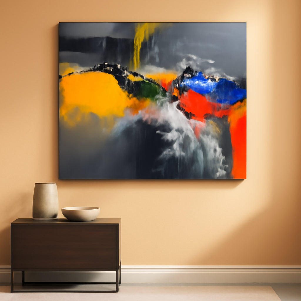 Abstract Wall Art 36x24 Inches Enchanting Painting-0