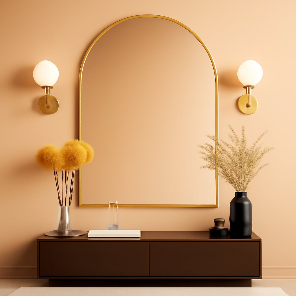 Arched 24x36 Inch Explosion proof Wall Mounted Mirror-0