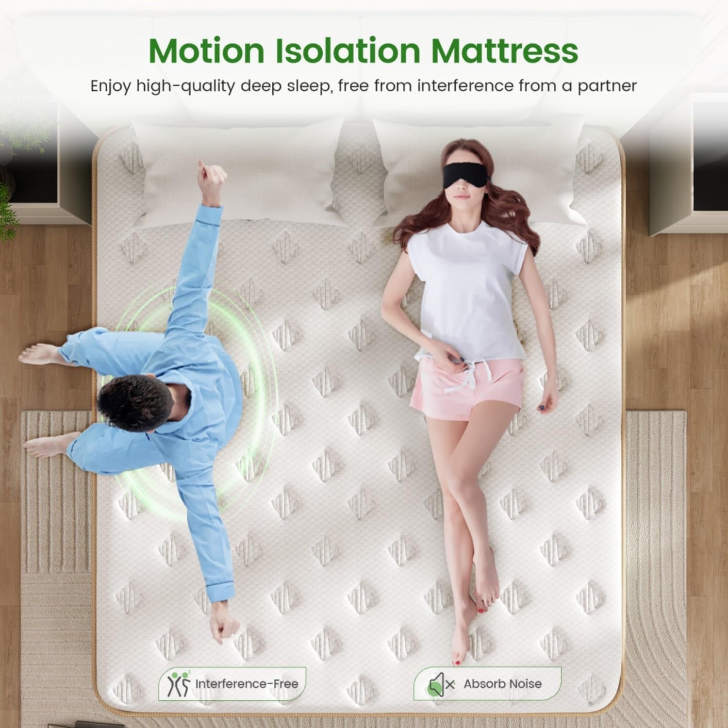 10 Inch Full Size Hybrid Gel Memory Foam Mattress For Comfortable Sleep And Support-3