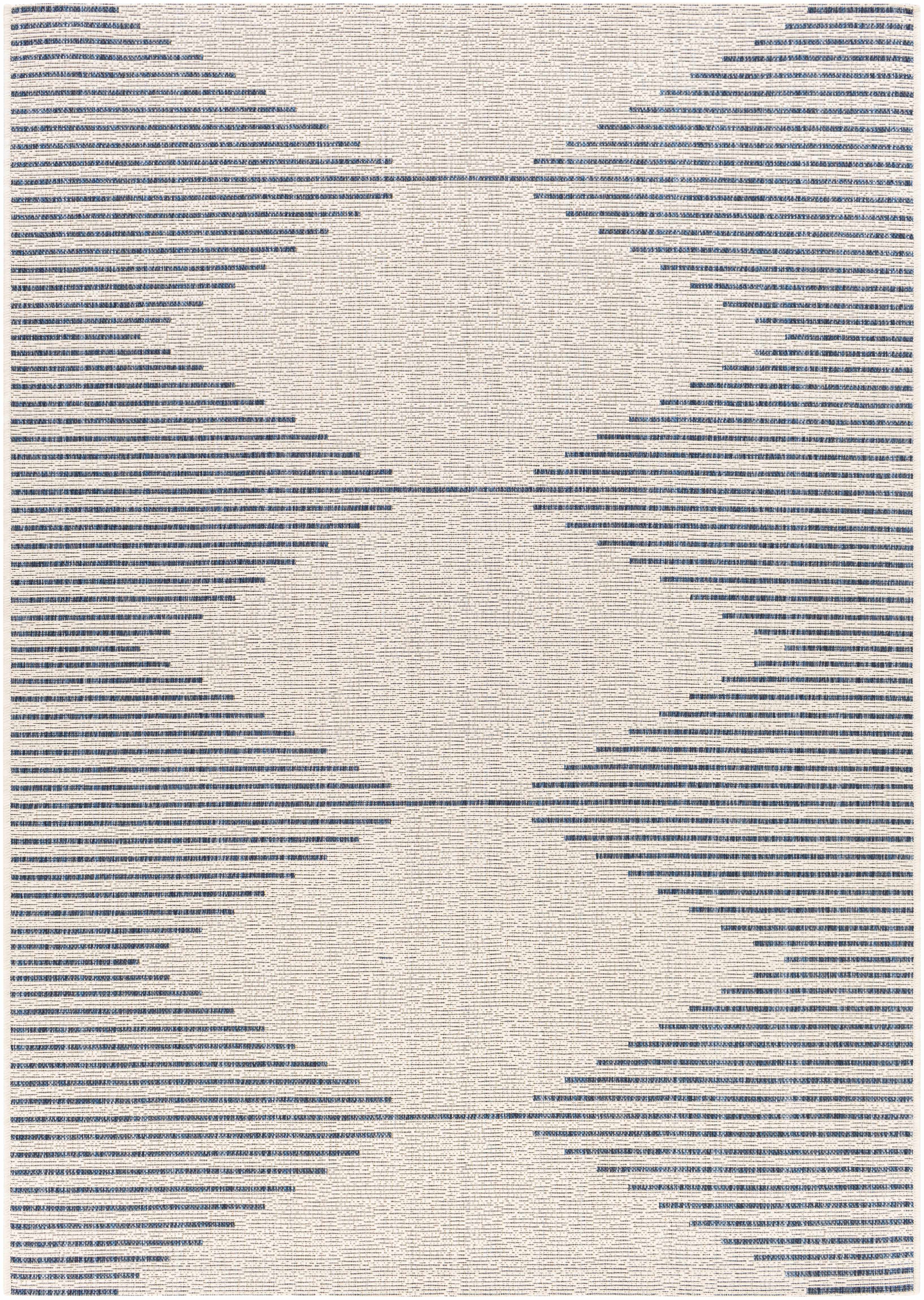 Stephan Blue & Cream Outdoor Rug