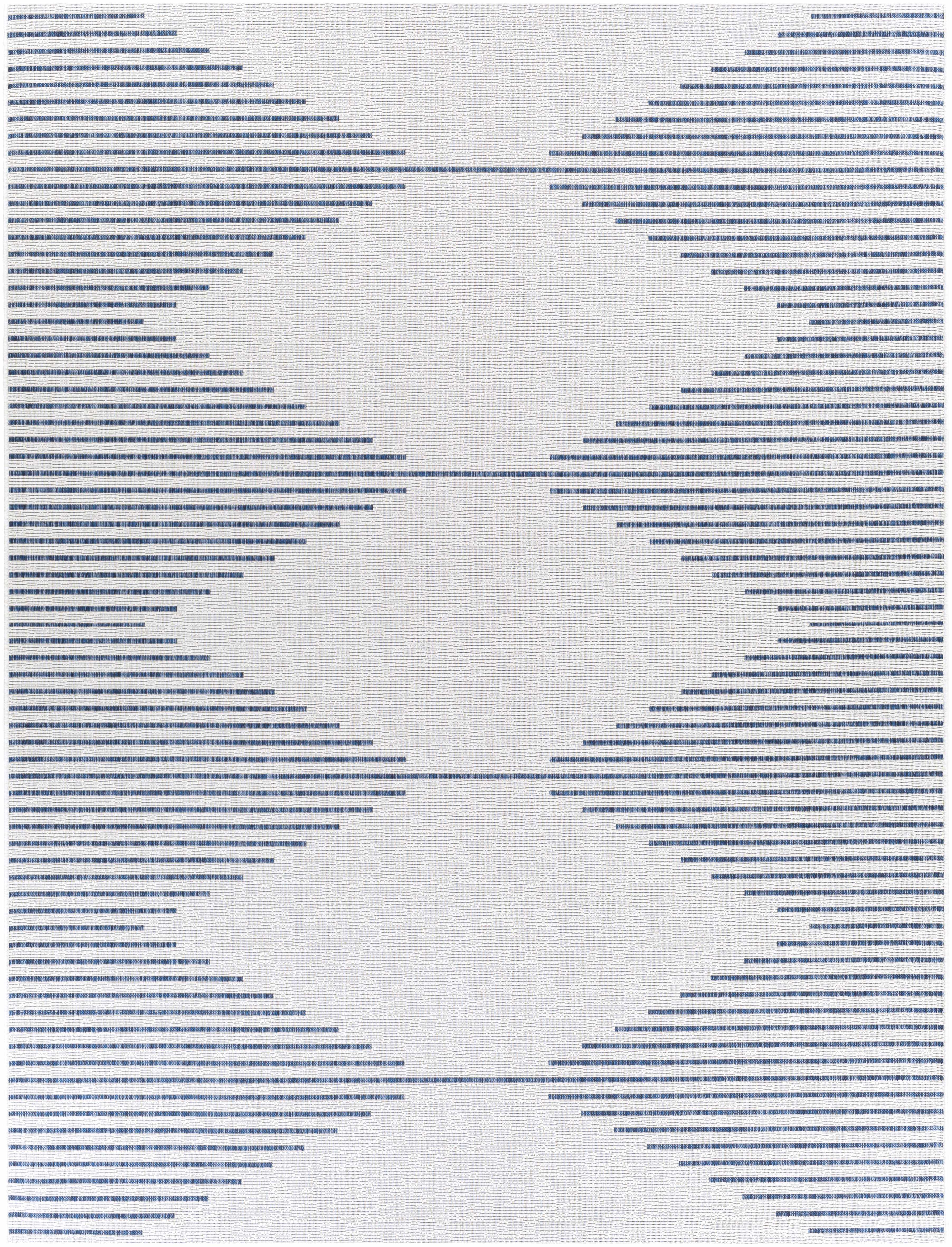 Stephan Blue & Cream Outdoor Rug