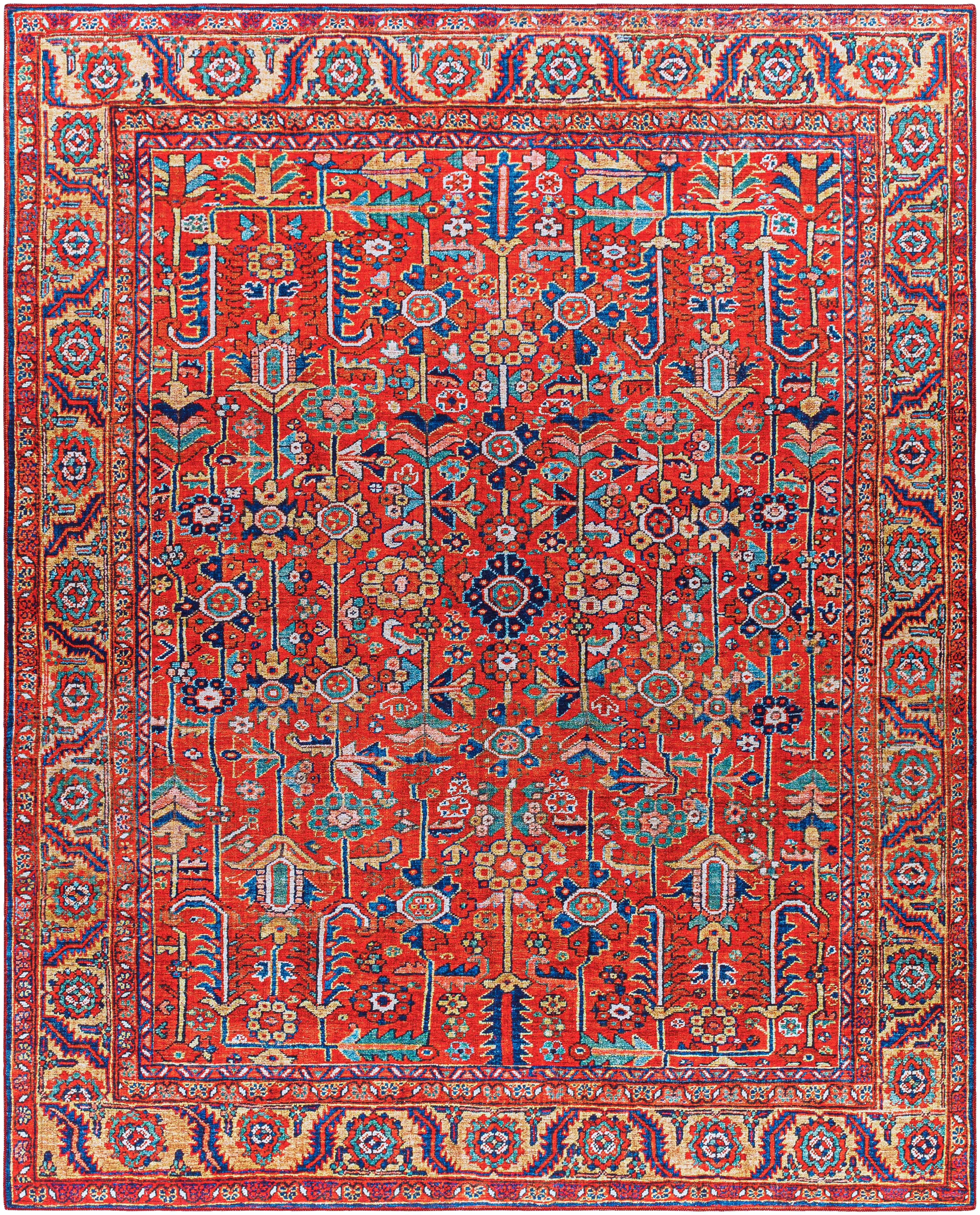 Edwardsburg Traditional Red Rug