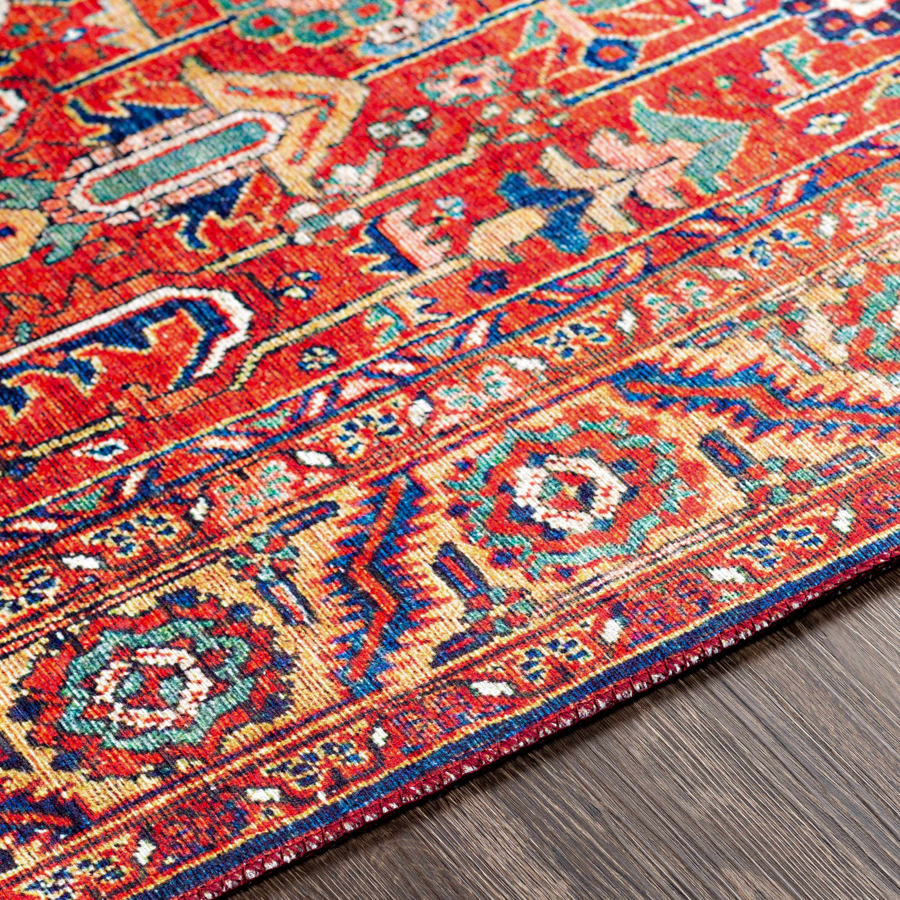 Edwardsburg Traditional Red Rug