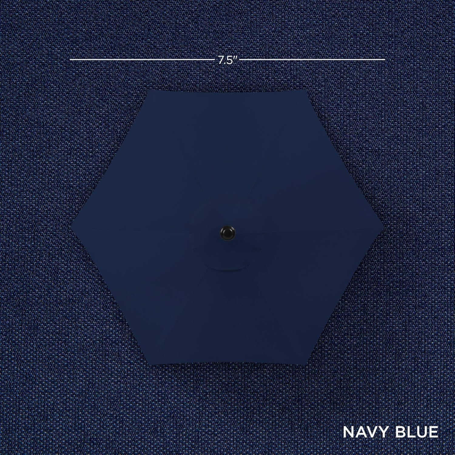 7.5ft Navy Patio Umbrella Tilt Crank Steel Pole Outdoor-3