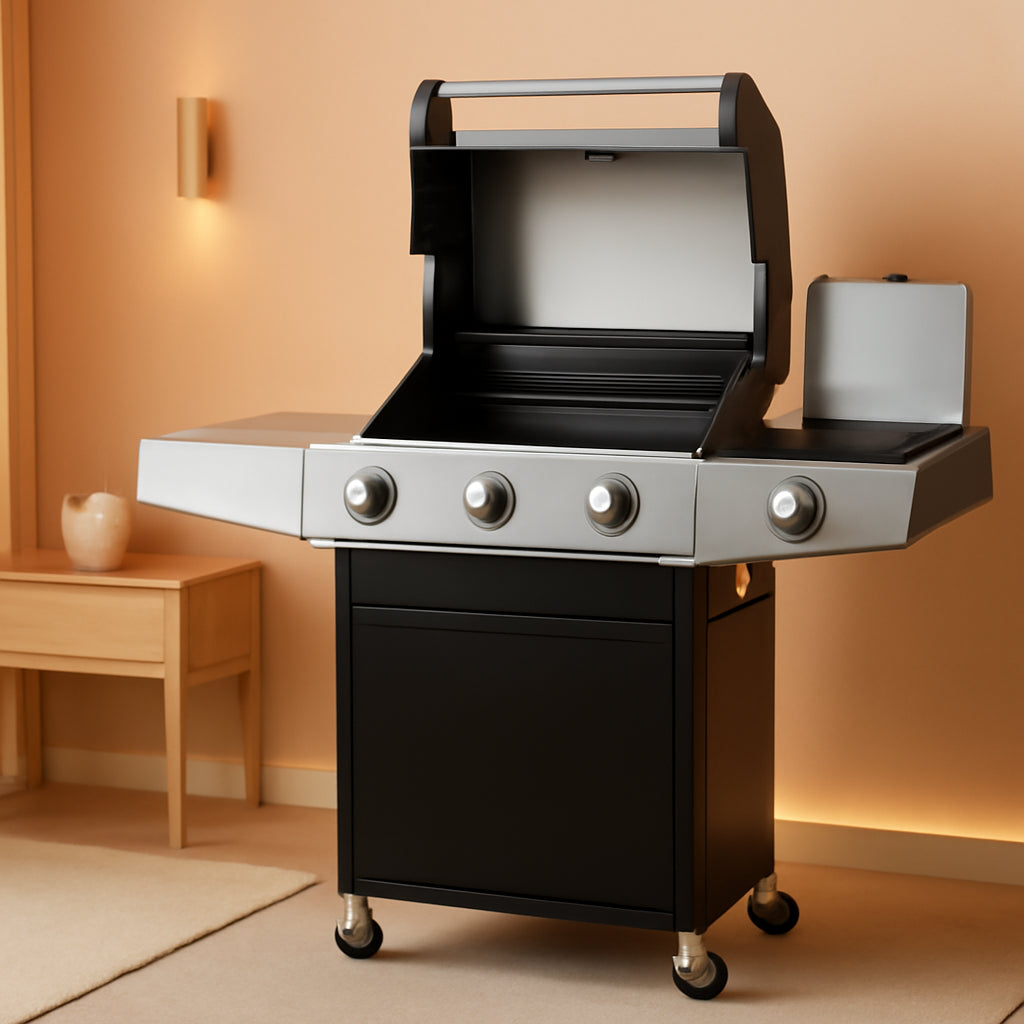 Three Burner Propane Grill With Built In Thermometer