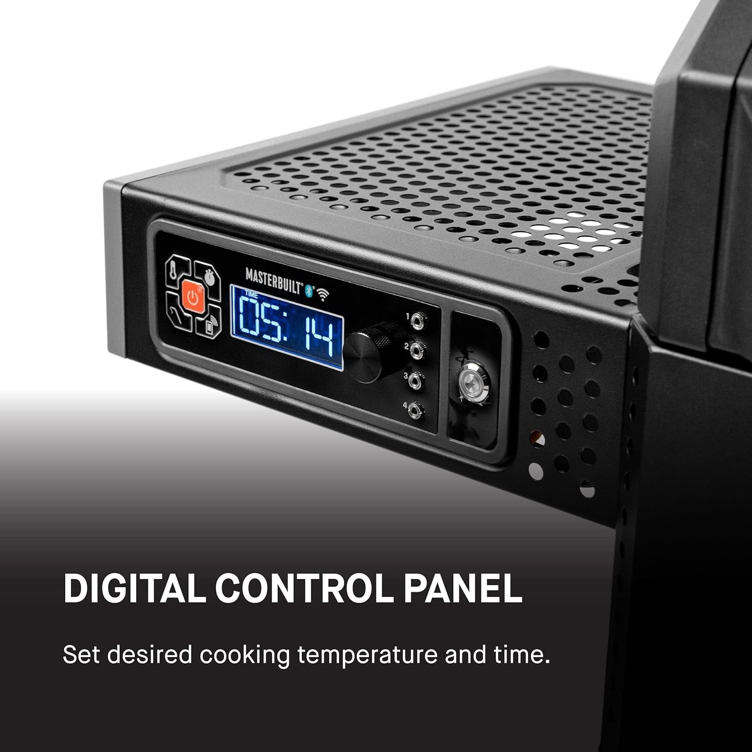 Digital Charcoal Grill And Smoker Black App Control