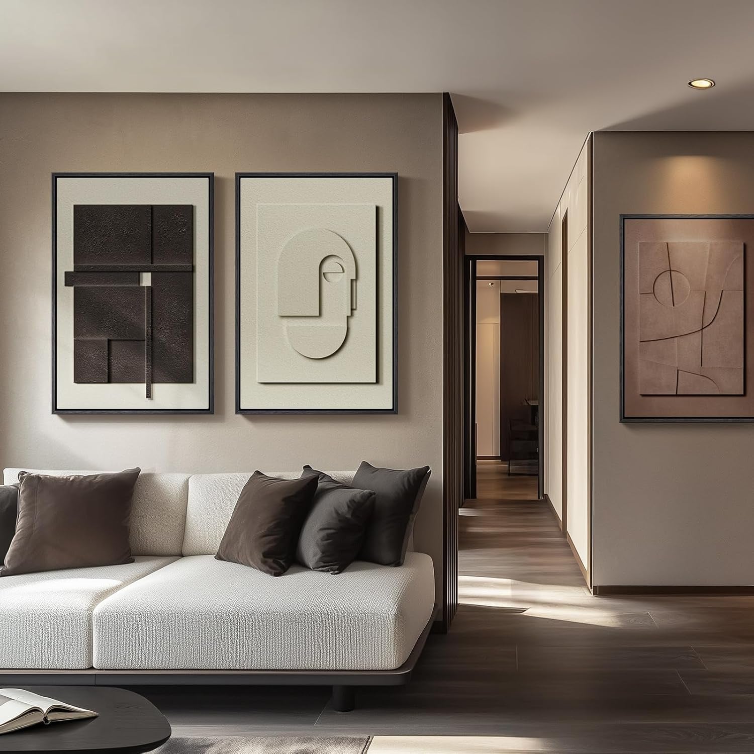 Premium Framed 3D Textured Wall Art 24x36 Inches Wide-2
