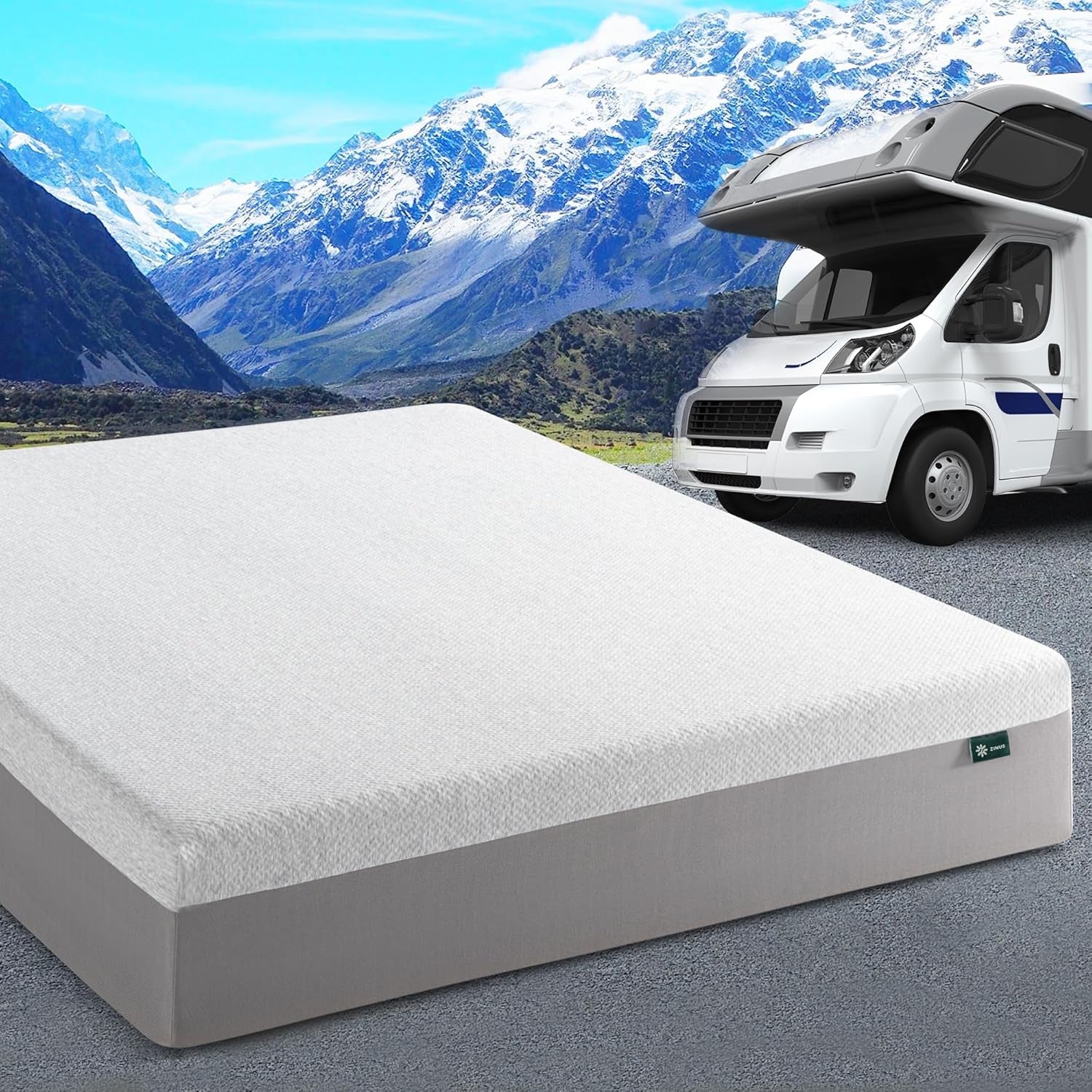 10 Inch Short Queen Memory Foam RV Mattress Comfort-0