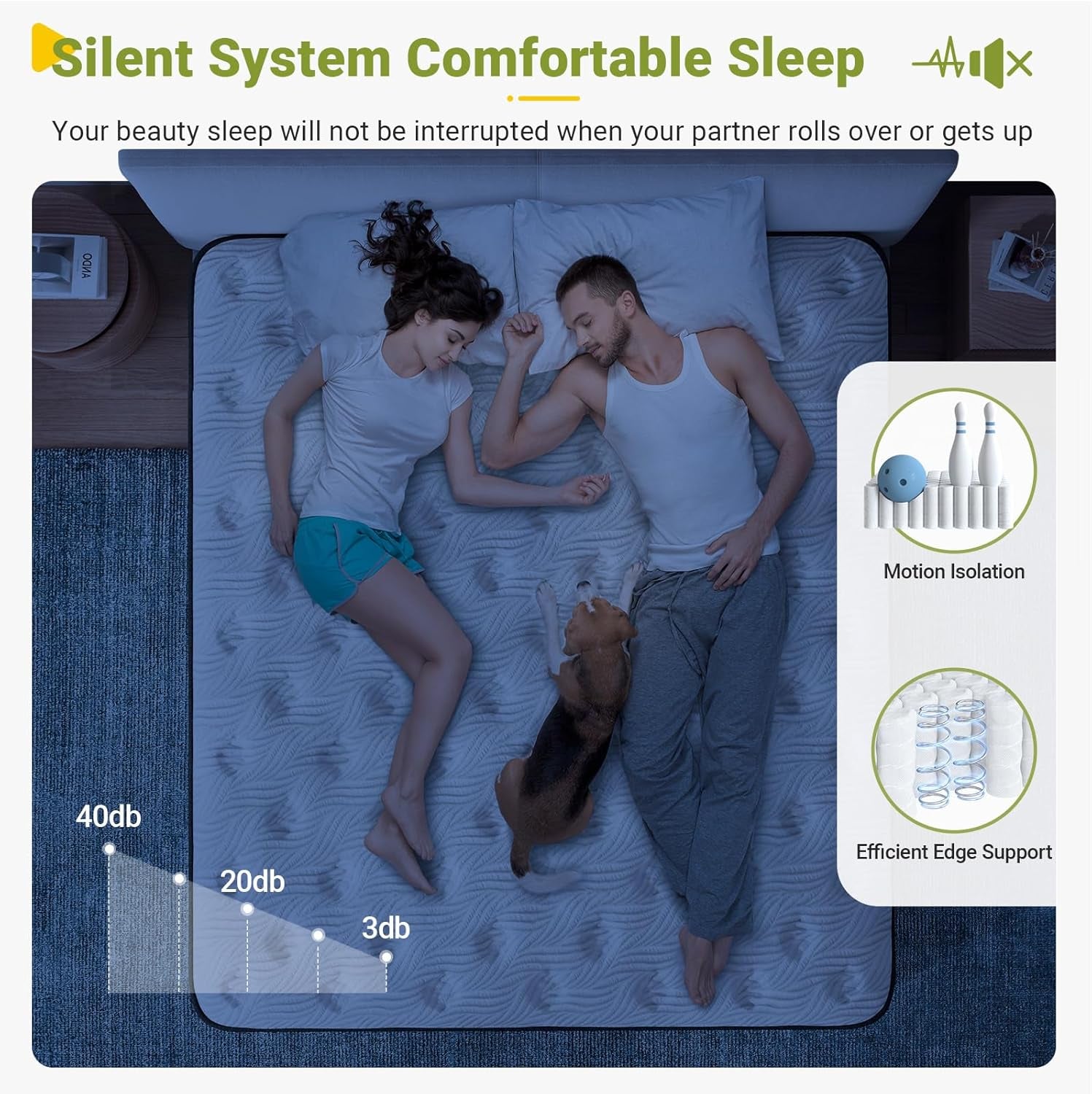 10 Inch Queen Hybrid Mattress with Cooling Gel Foam-4