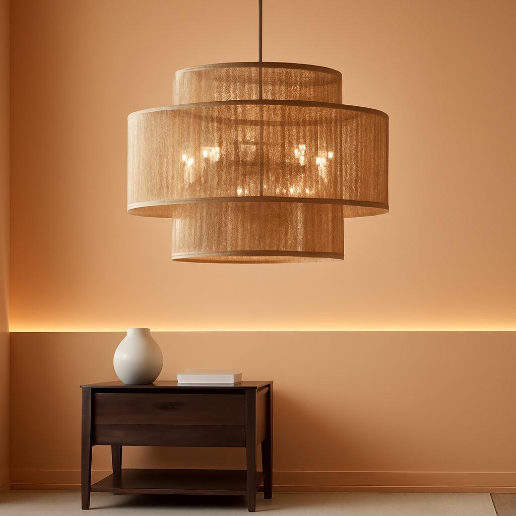 Twenty Four Inch Handwoven Chandelier Dining Room Fixture-0