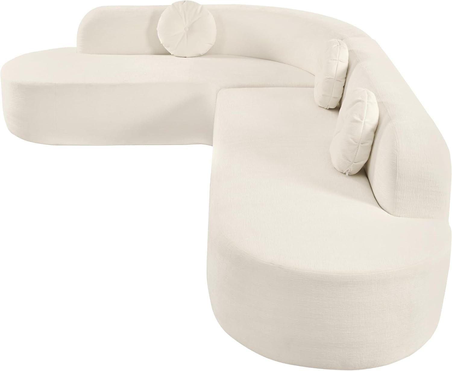Extra Large Sectional Sofa with Elegant Curved Design-3
