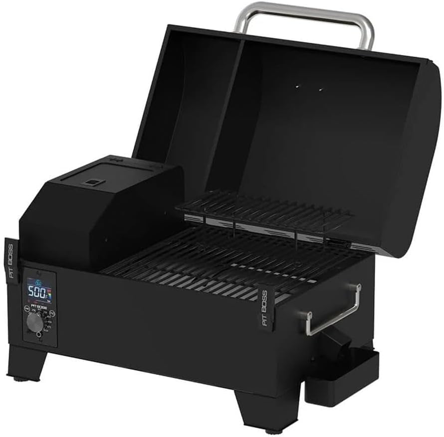 PB150PPG Table Top Pellet Grill Black Porcelain Coated