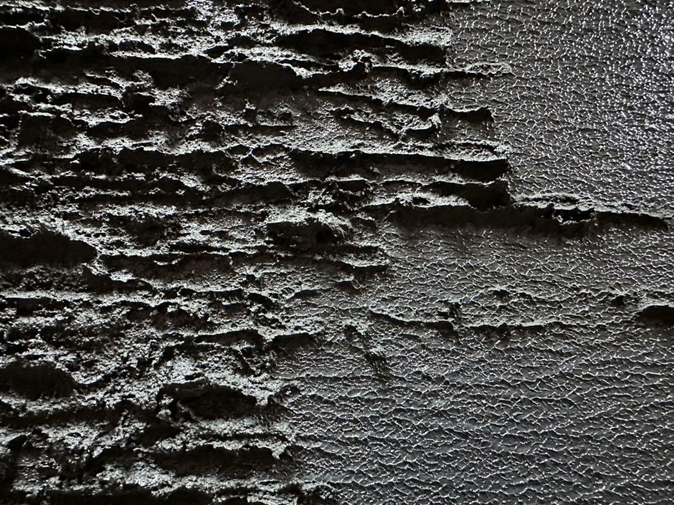 Framed Black Canvas Wall Art 24x36 Hand  crafted Texture-2