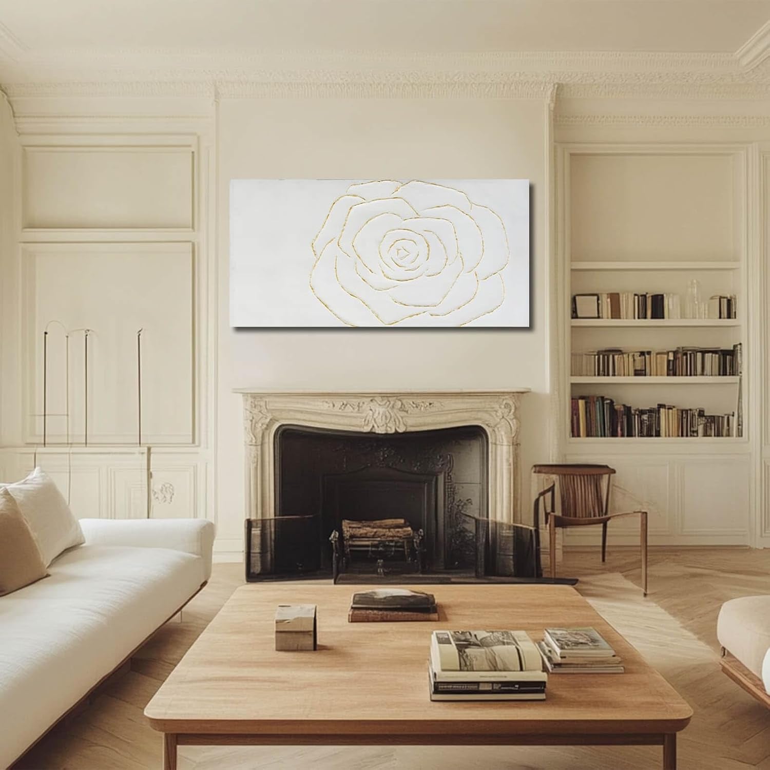 Textured Wall Art TwentyFour By Forty Eight Gold Floral-4