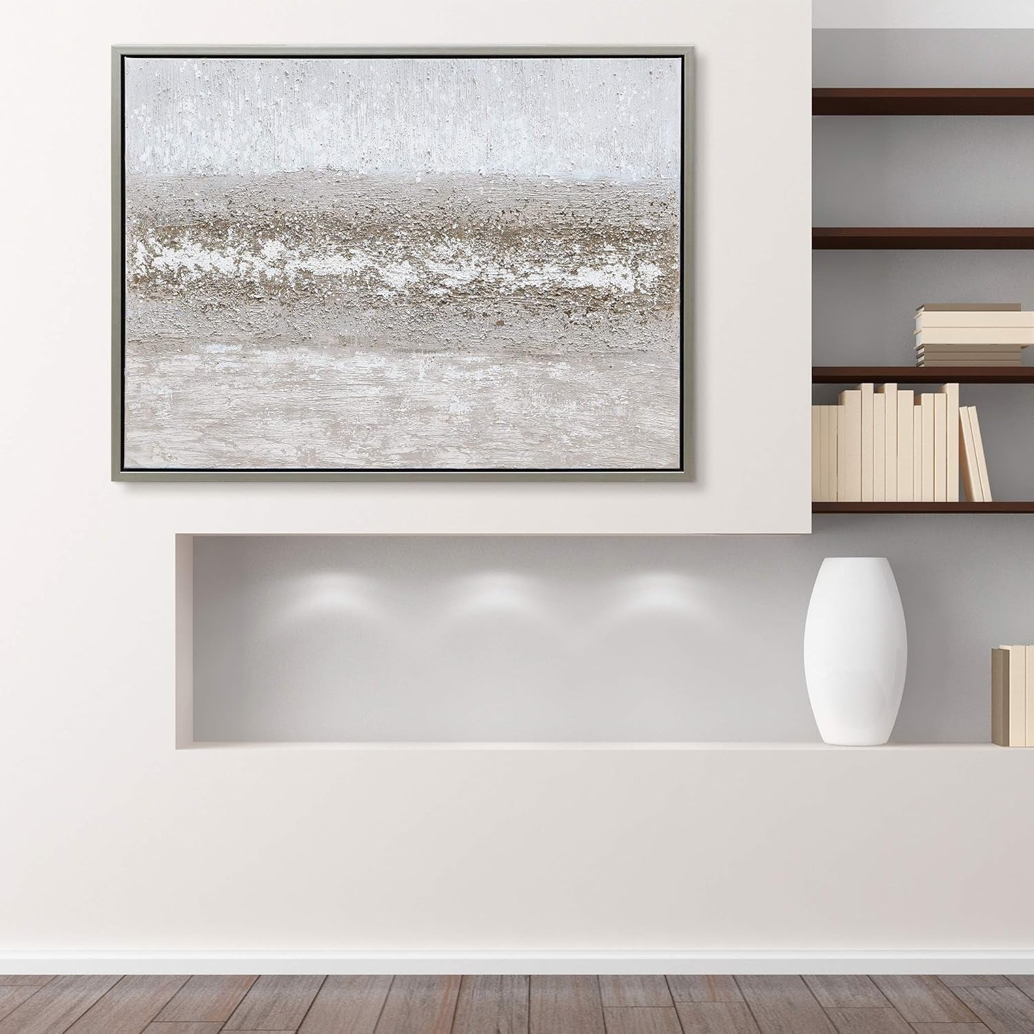 Abstract Hand Painted Canvas Wall Art 40By30 Inches-4