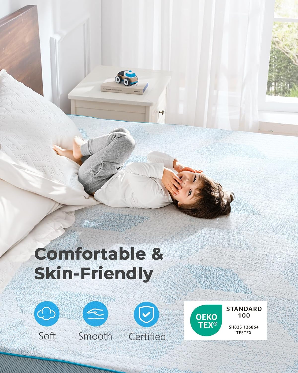 Cooling Memory Foam Mattress Topper for Ultimate Comfort-3