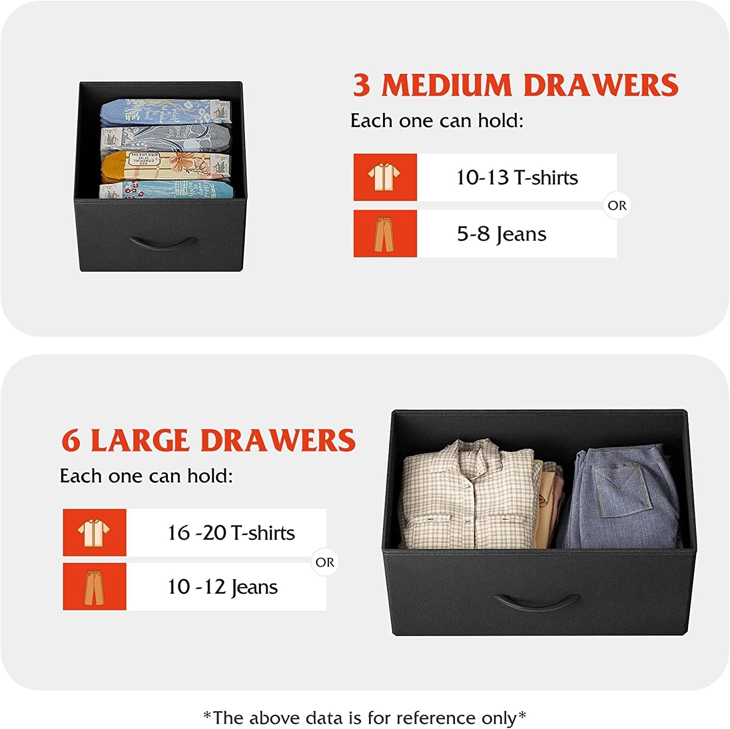 Charcoal Black 9-Drawer Fabric Dresser-4