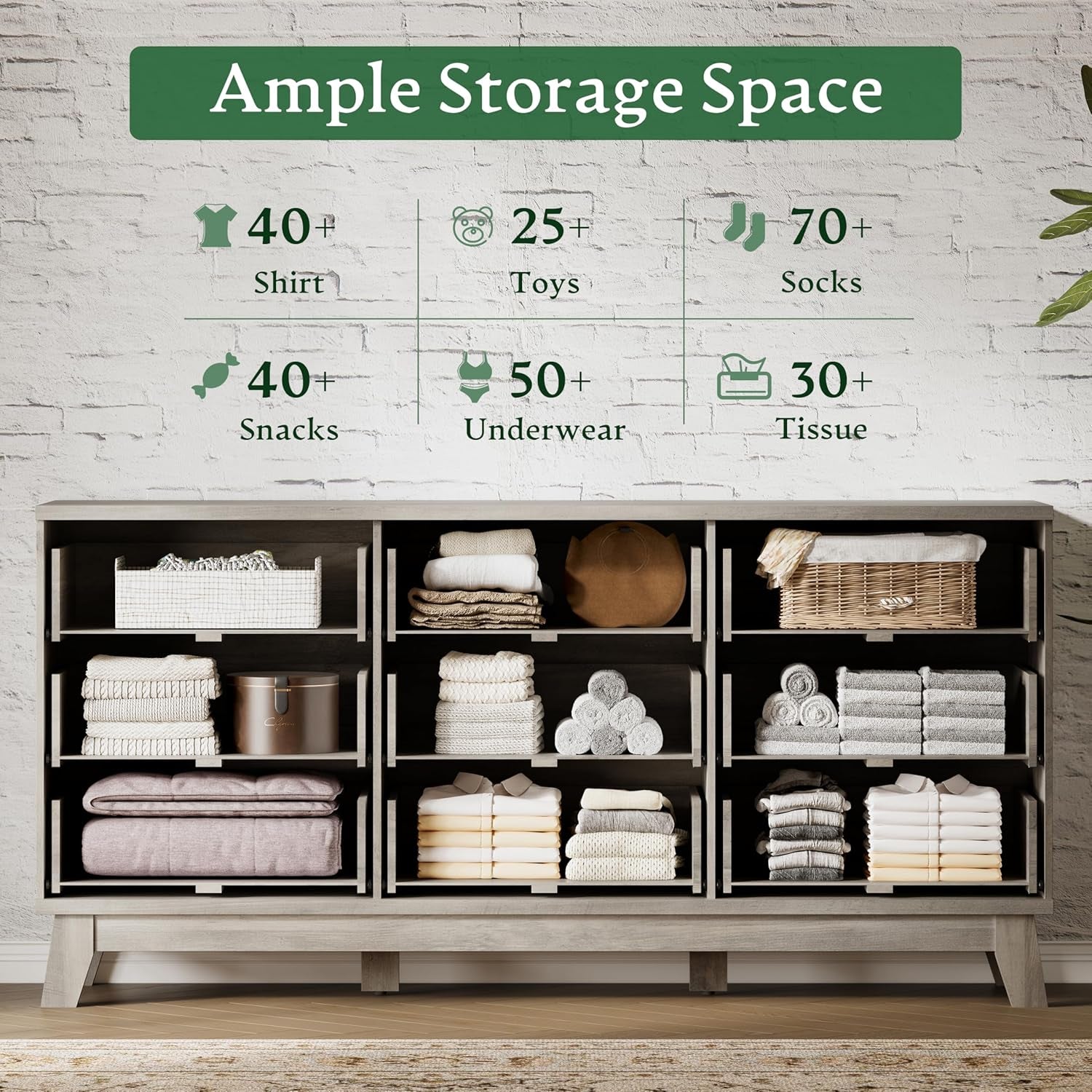 SixtyThreeInch Dresser CharcoalGreyFinish Signature-3