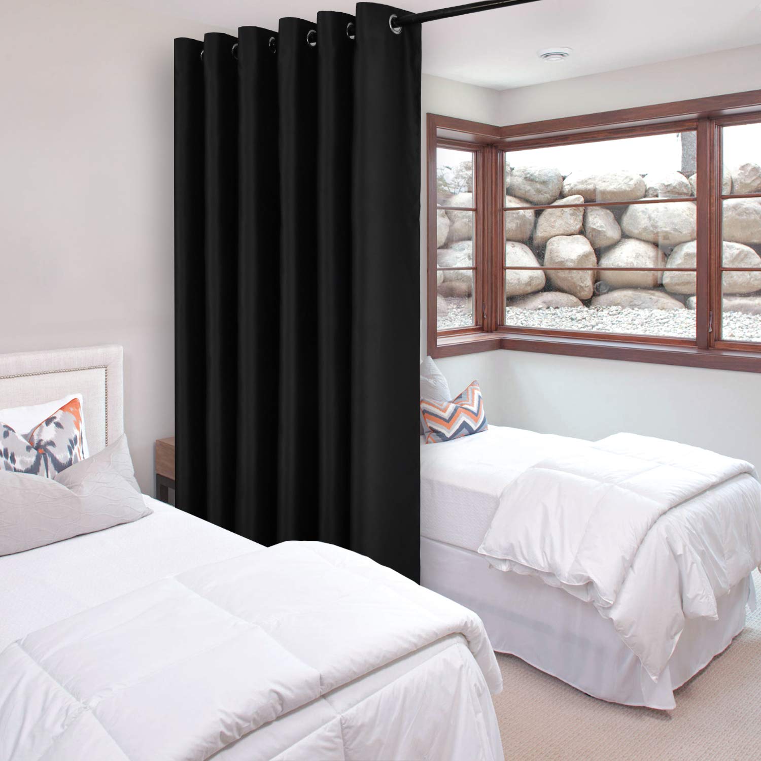 DWCN Room Divider Blackout Curtain, 1 Grommet Curtain Panel
