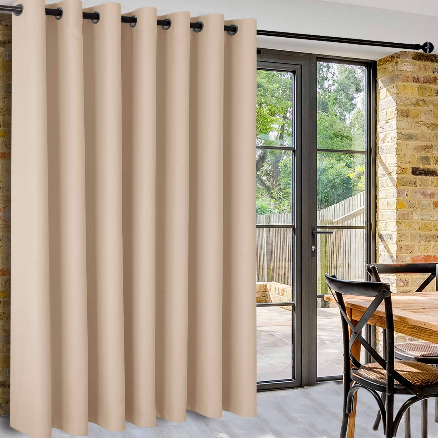 DWCN Room Divider Blackout Curtain, 1 Grommet Curtain Panel
