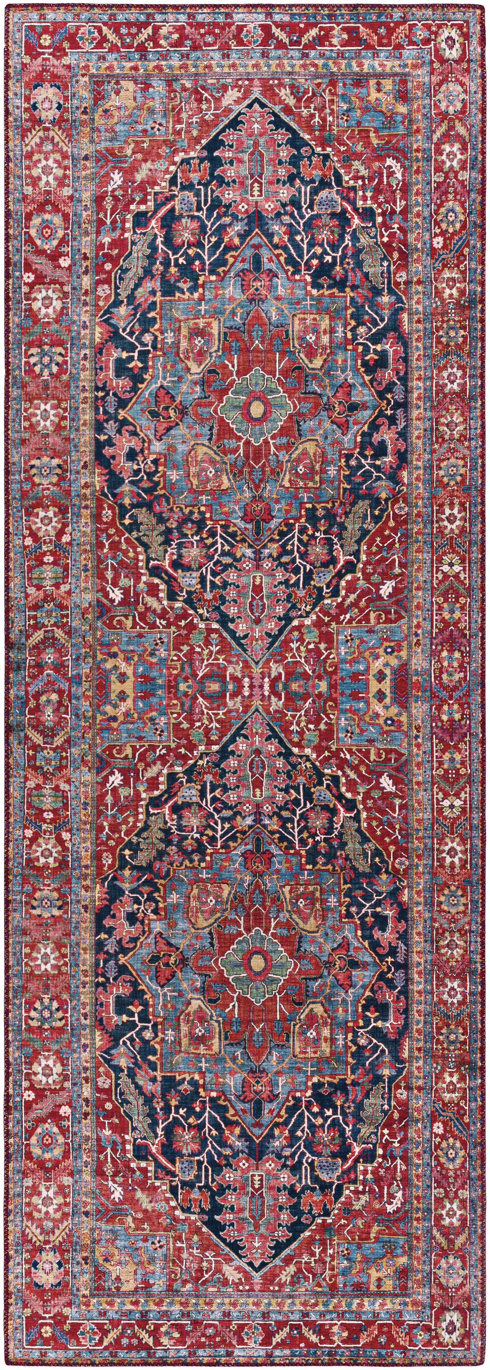 Pauline Red Medallion Performance Rug