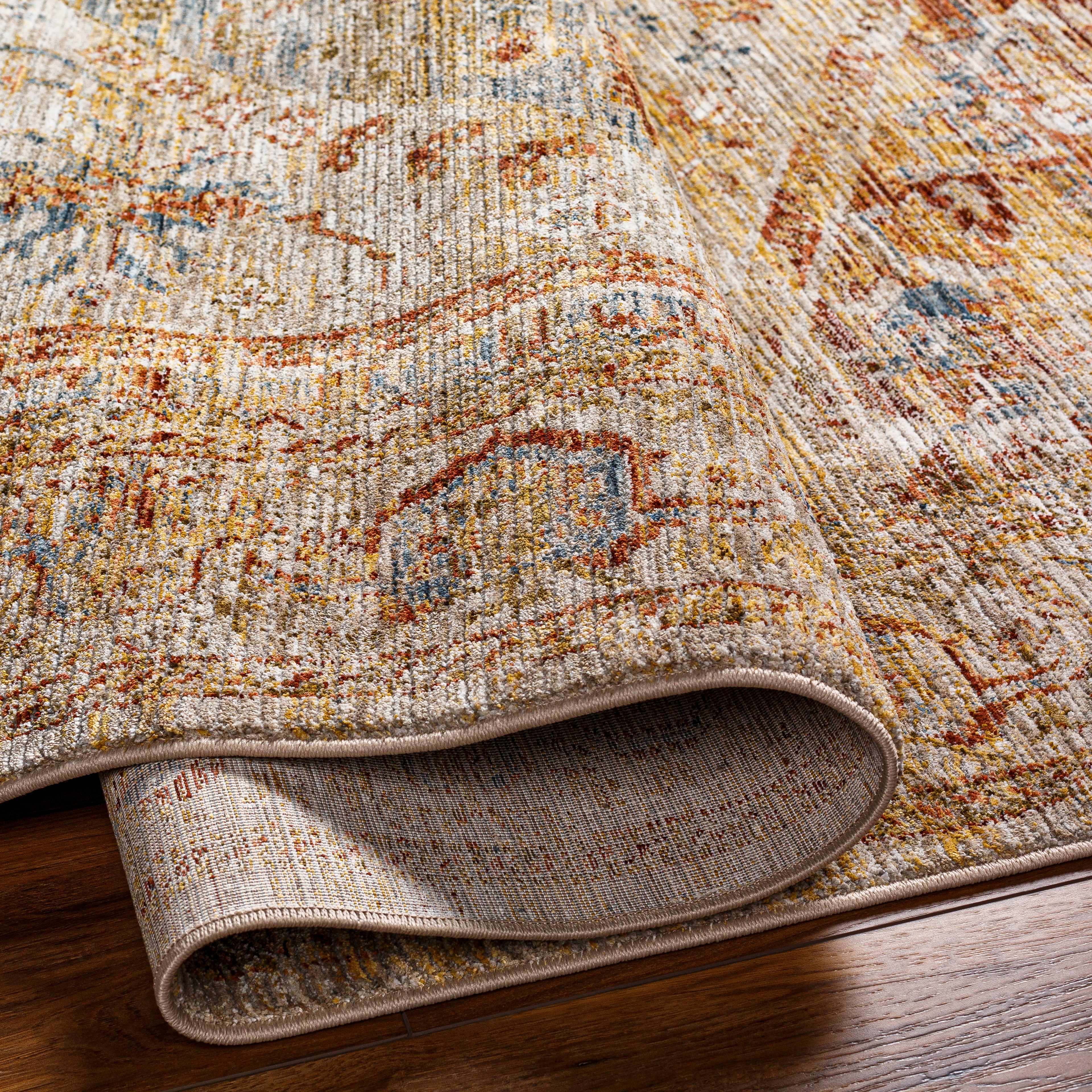 Alois Rust Rich Textured Traditional Rug