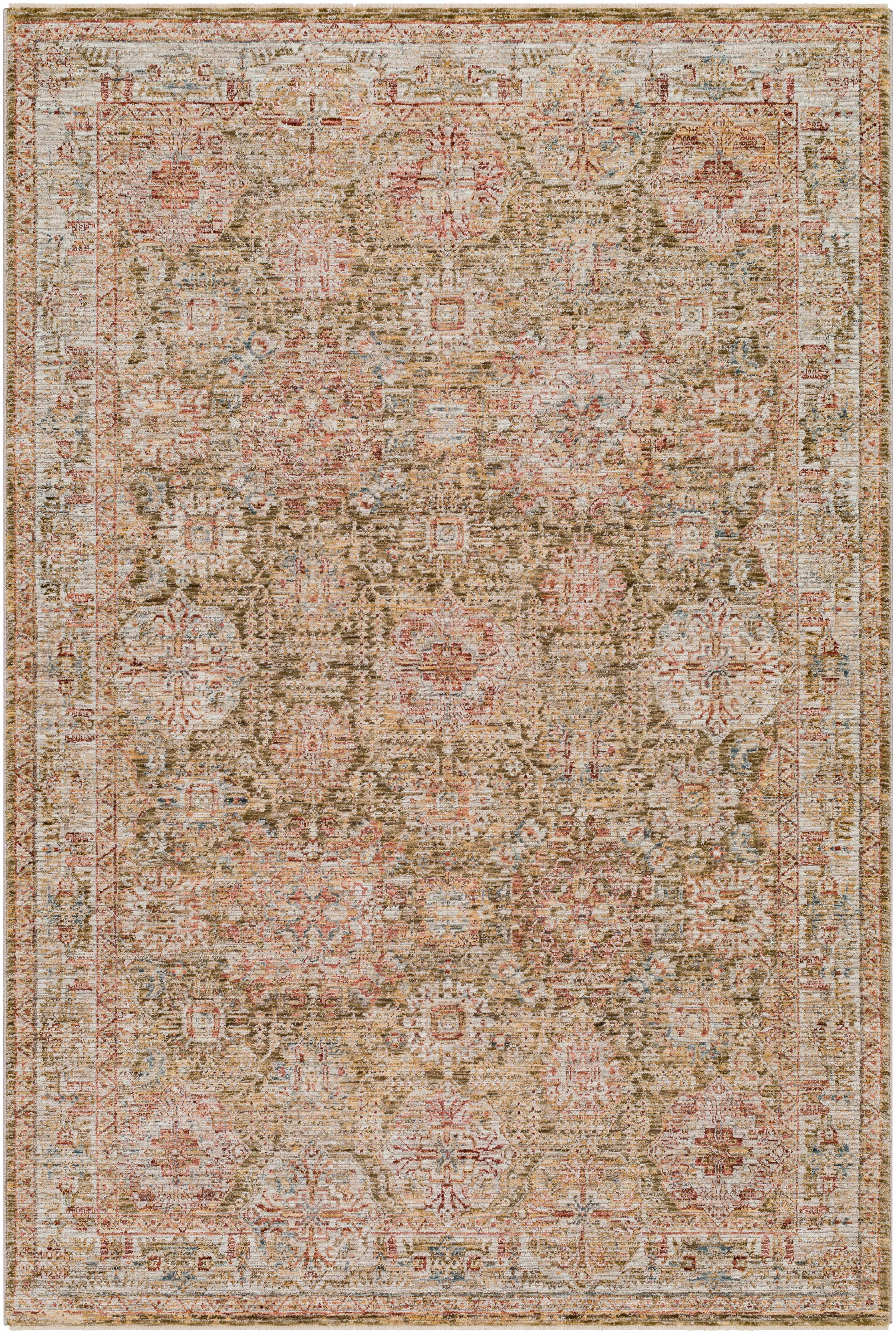 Ange Tan Rich Textured Traditional Rug