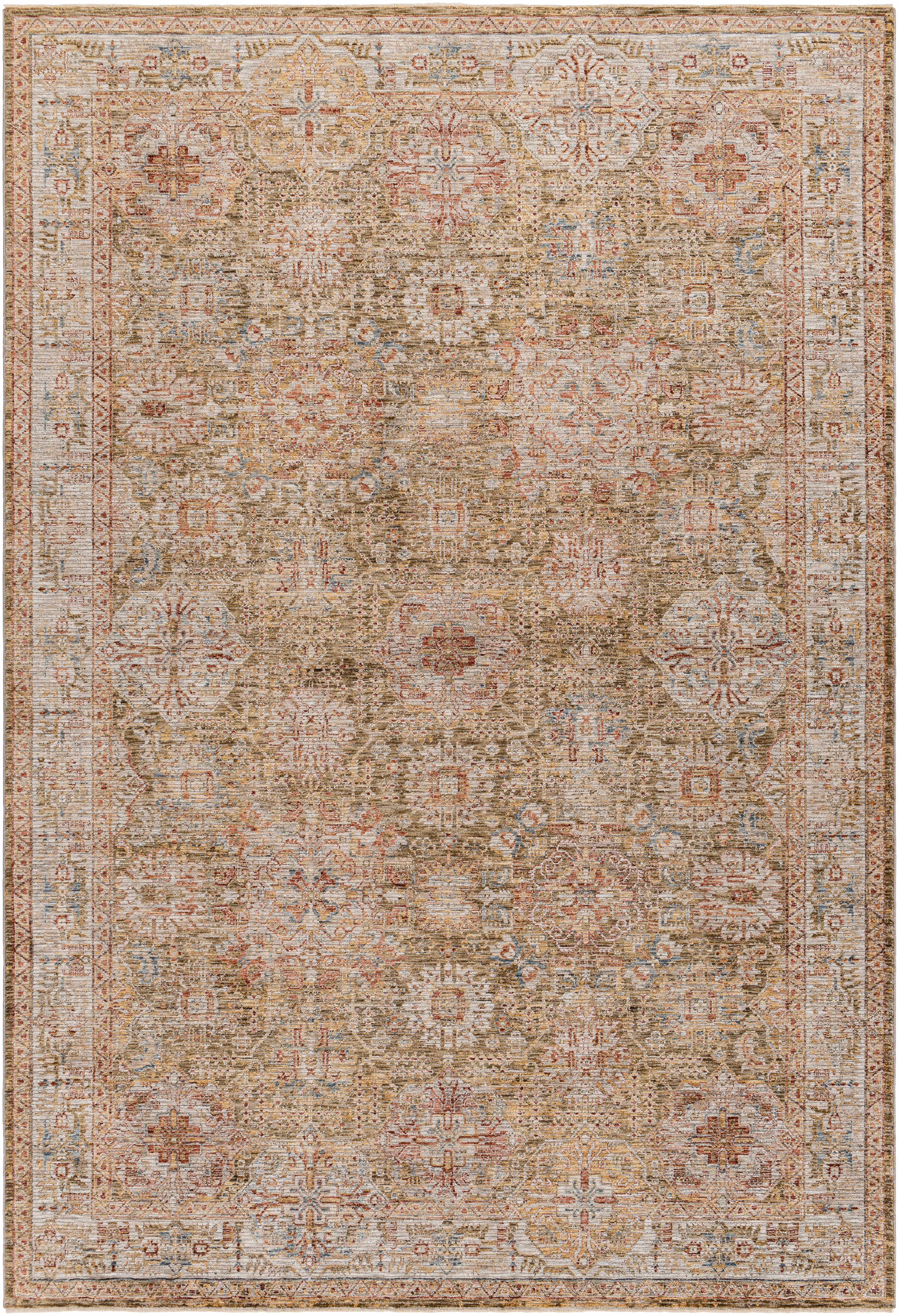 Ange Tan Rich Textured Traditional Rug