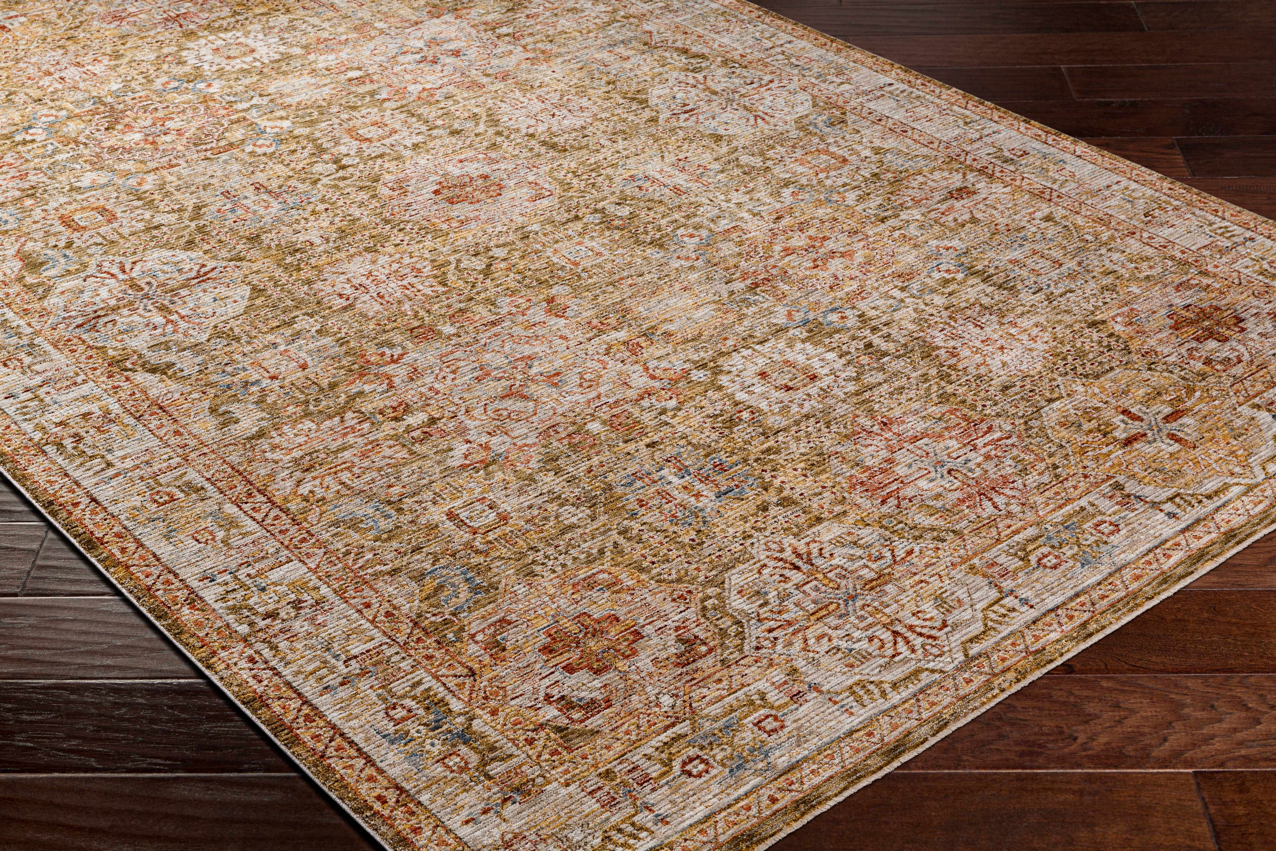 Ange Tan Rich Textured Traditional Rug
