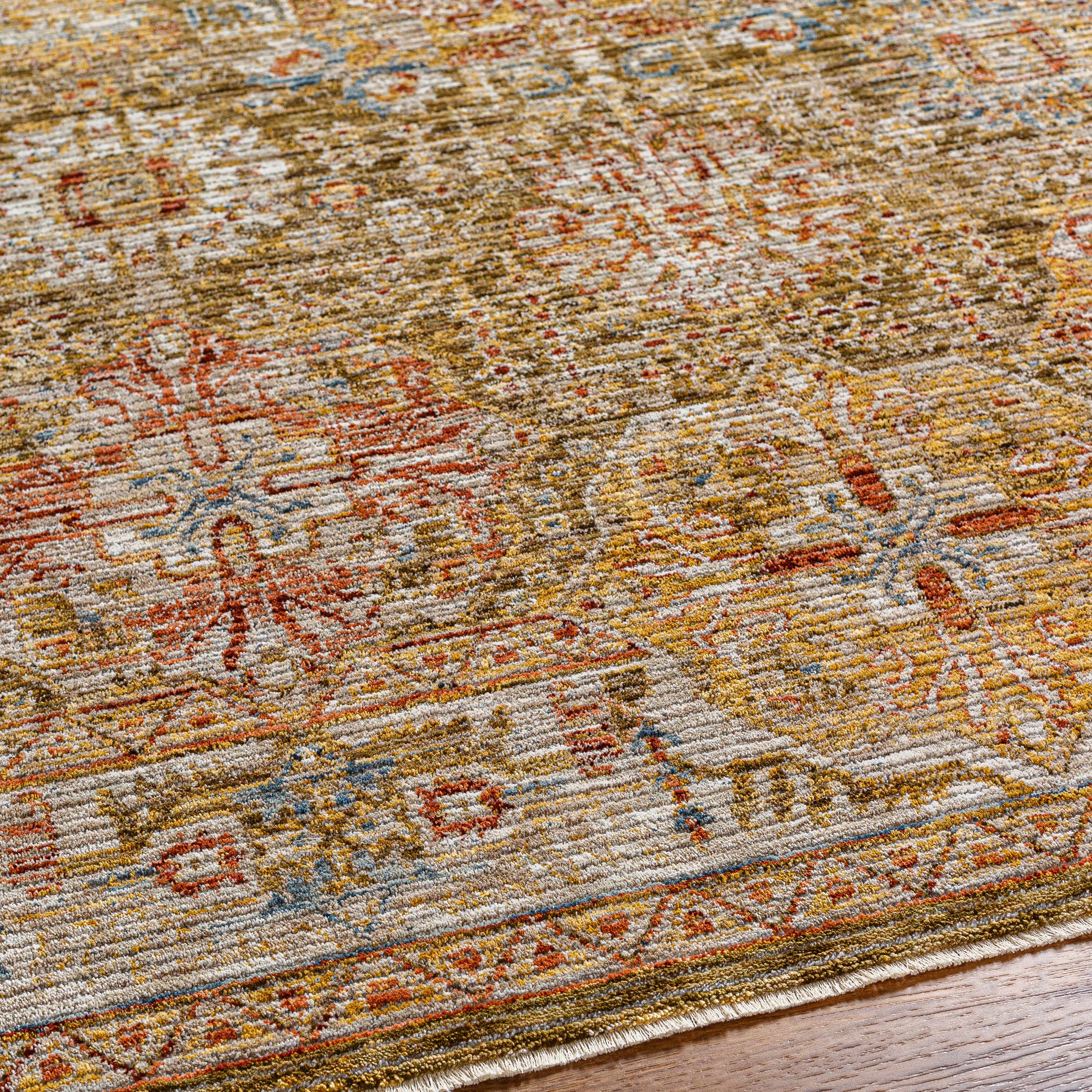 Ange Tan Rich Textured Traditional Rug