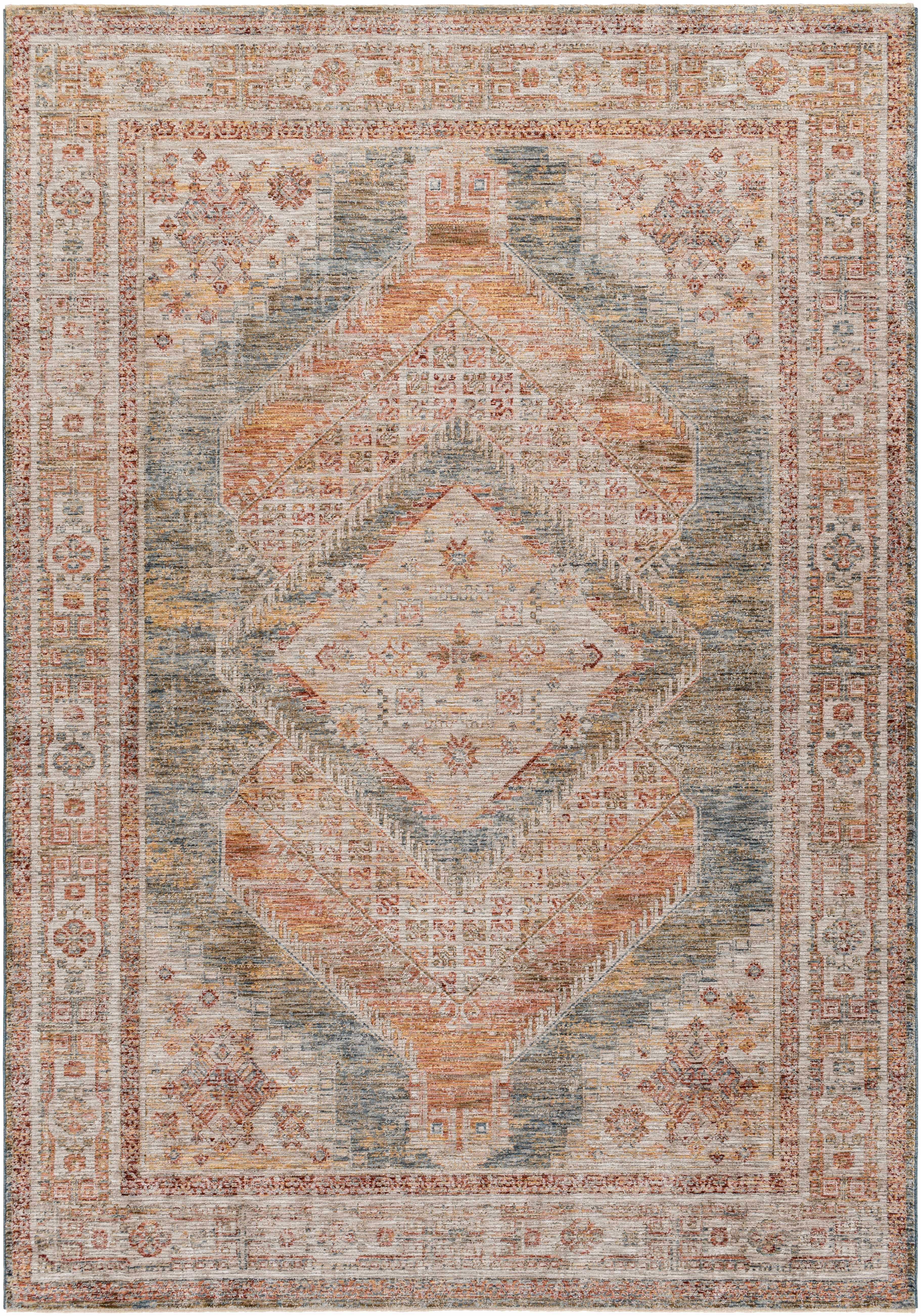 Moya Cream Rich Textured Traditional Rug
