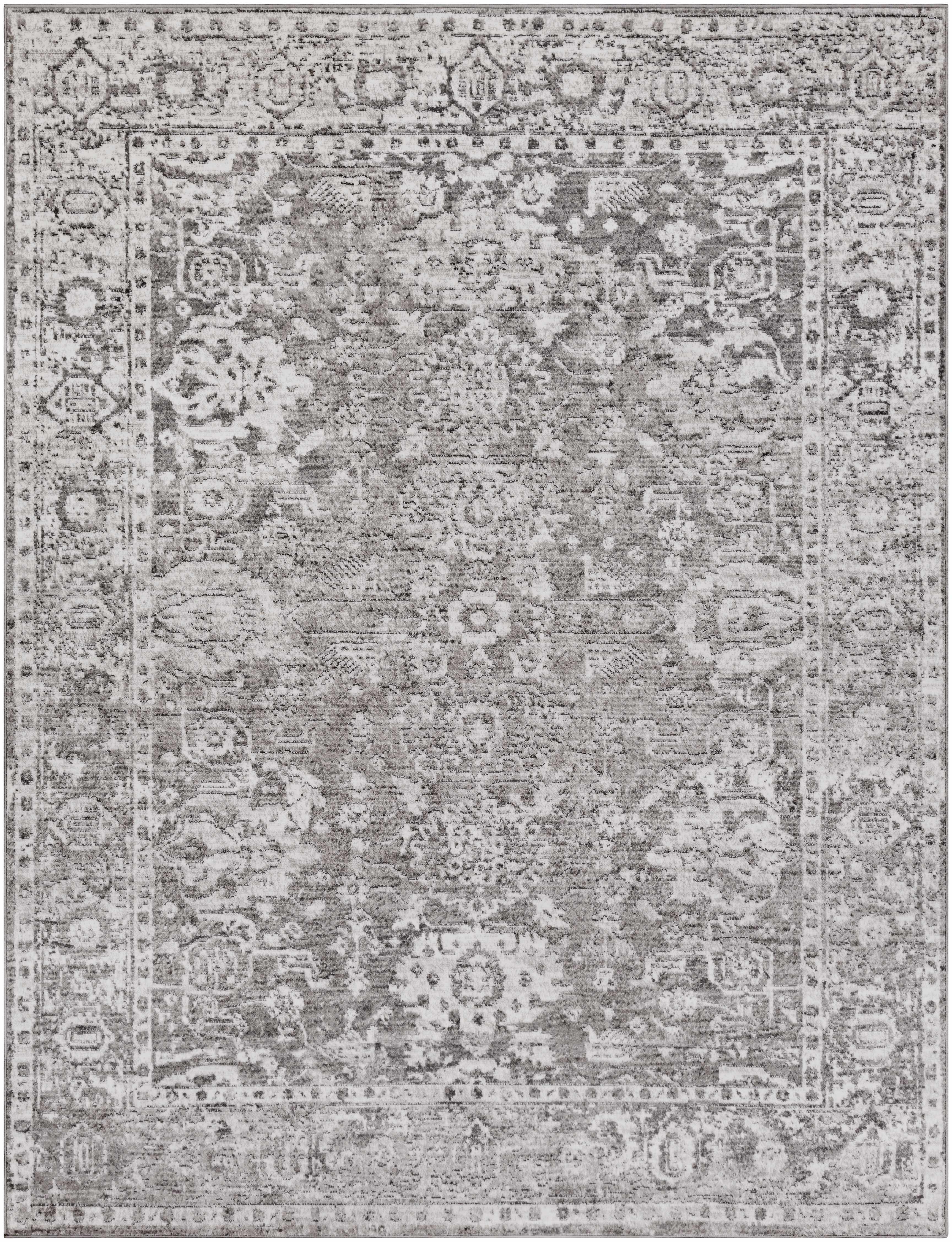 Tripp Distressed Gray Rug