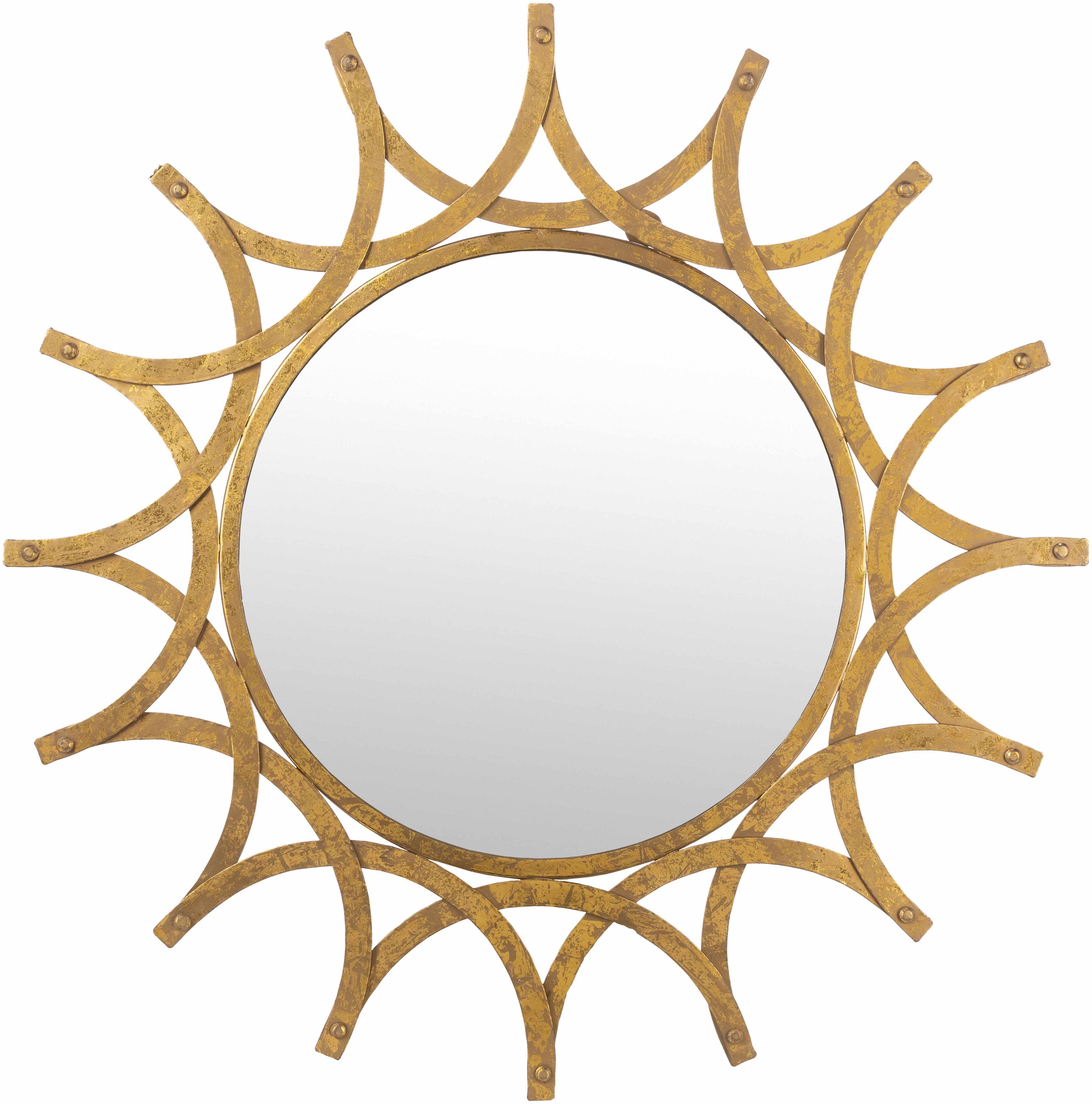 Vivi Gold Metal Mirror - Clearance