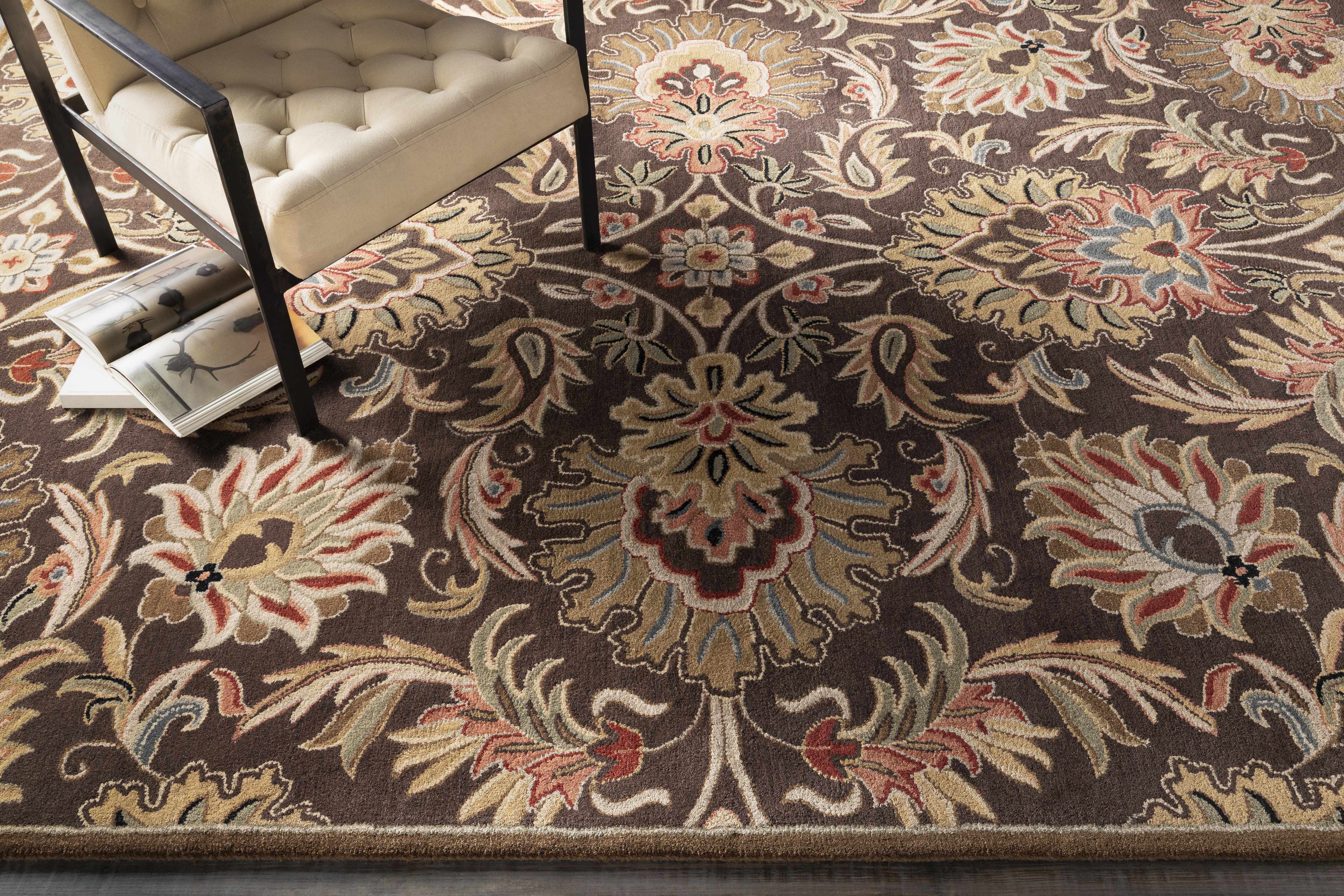 Chesterton 1028 Hand Tufted Brown Wool Rug